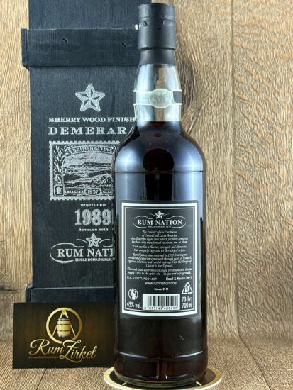 Preview: Rum Nation Demerara 1989 PM, 23yo, 45%