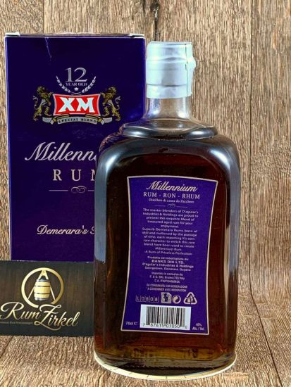XM 12 year old Demerara Millenium Rum, 40%