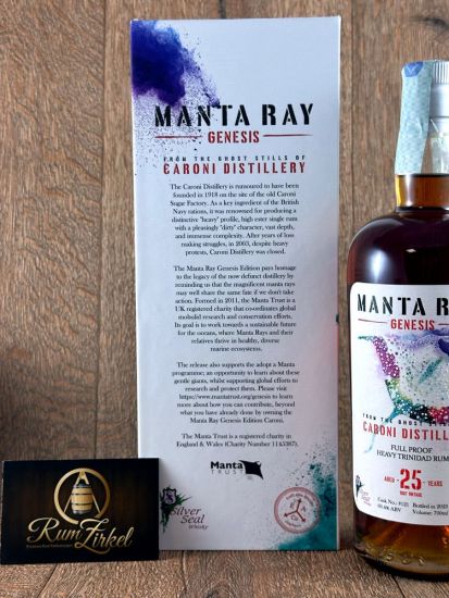 Silver Seal Caroni 1997 Manta Ray, 25yo, 60,4%