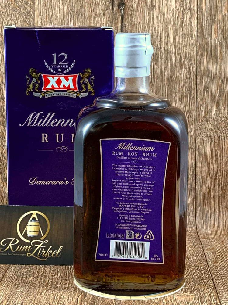 XM 12 year old Demerara Millenium Rum, 40%