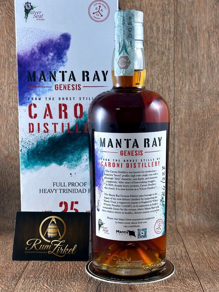 Silver Seal Caroni 1997 Manta Ray, 25yo, 60,4%