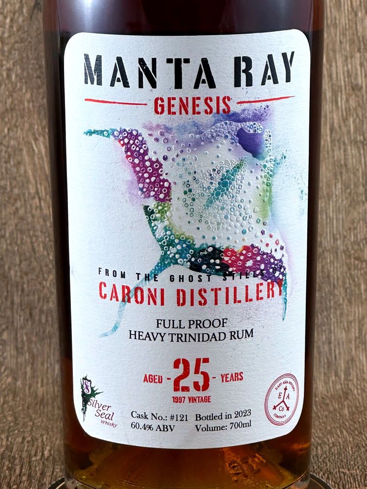 Silver Seal Caroni 1997 Manta Ray, 25yo, 60,4%