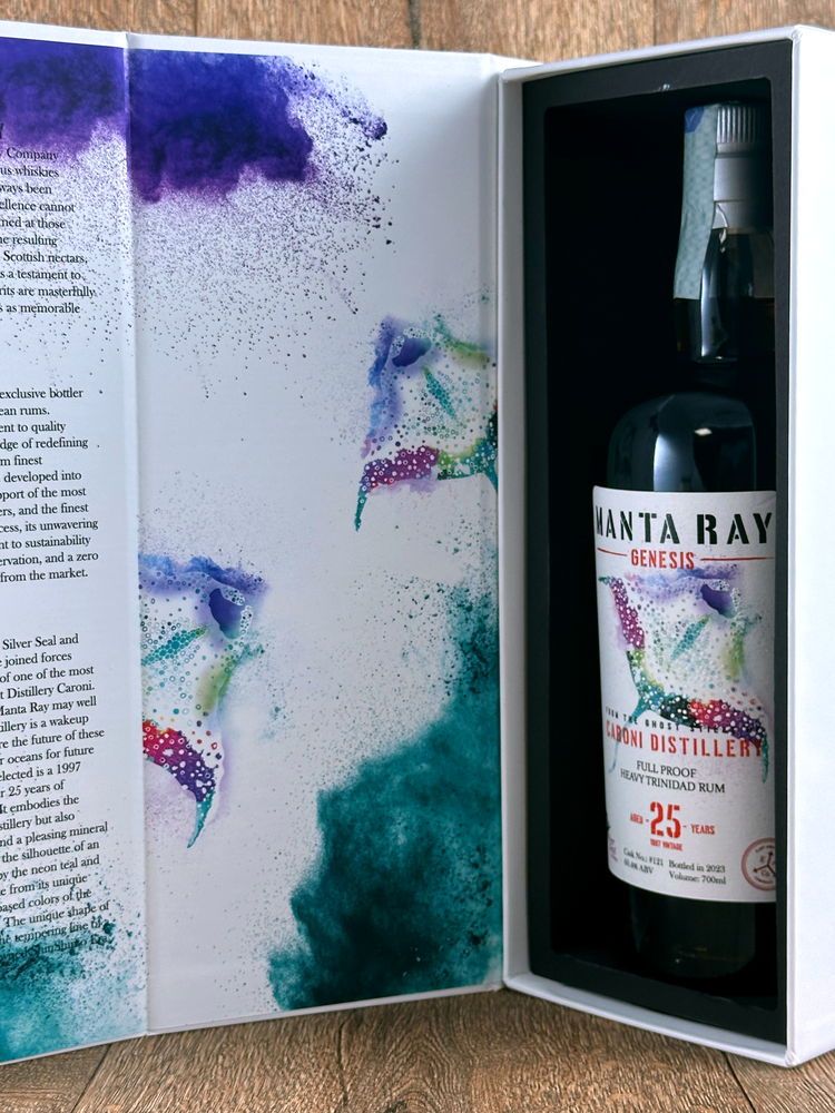 Silver Seal Caroni 1997 Manta Ray, 25yo, 60,4%