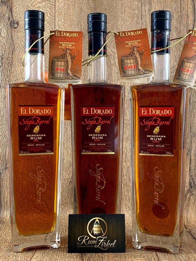 El Dorado Single Barrel SET Port Mourant Enmore Uitvlugt, 40%
