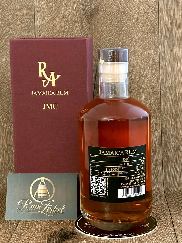 Rum Artesanal Jamaica JMC CH 1990-2023, 57,4 %